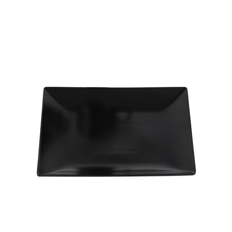 Aida Flad Tallerken 18x18 Cm Mat Sort - Elegant Køkkenvalg