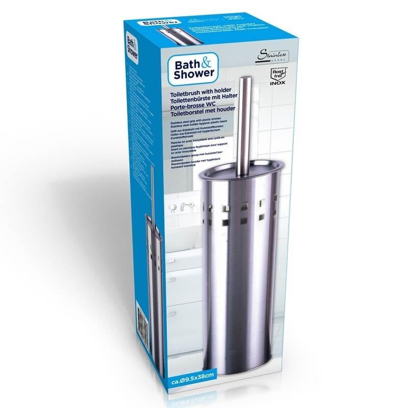 Bad   Shower Toiletbørste Med Holder