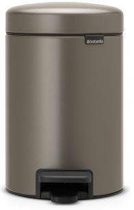 Brabantia 3L Pedalspand Newlcon i Platinum - Kvalitet til køkkenet