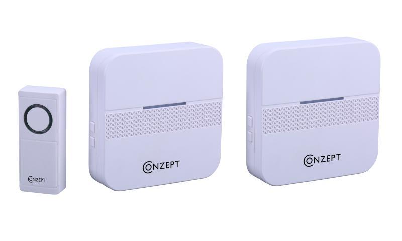Conzept Trådløs Dørklokke - Nem Installation & 30 Melodier!