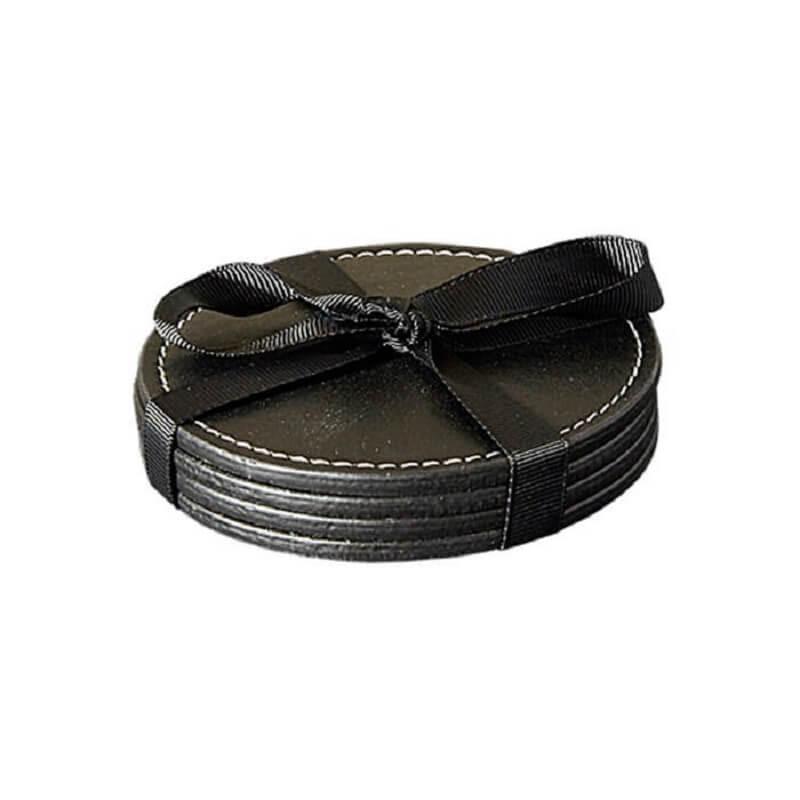 Da 39 Core Coaster Sort Rund ø10 Cm 4 Stk