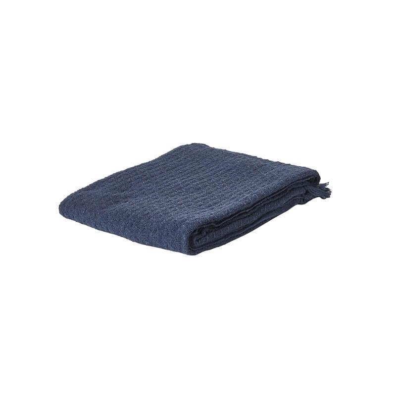 Da'Core Plaid med Frynser - Blå 125x150 cm