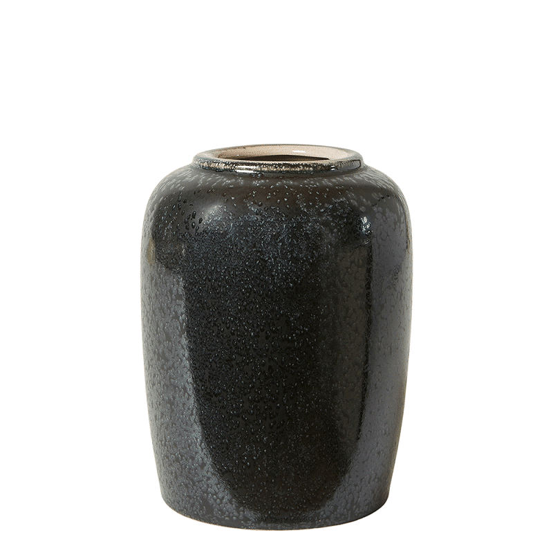 Da'Core Stentøjsvase Ø12xH16 - Sort/Rosa Tilbud!