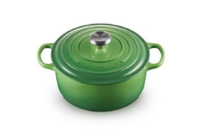 Le Creuset Støbejernsgryde 24 Cm Rund Bamboo Green