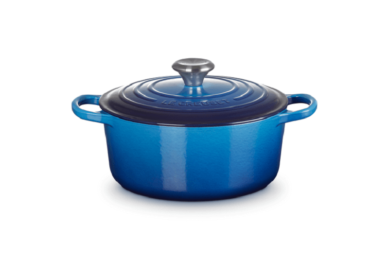 Le Creuset Støbejernsgryde 24 Cm - Signature Azure Tilbud