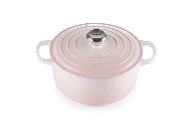 Le Creuset Støbejernsgryde 24 cm i Shell Pink - Kvalitet!
