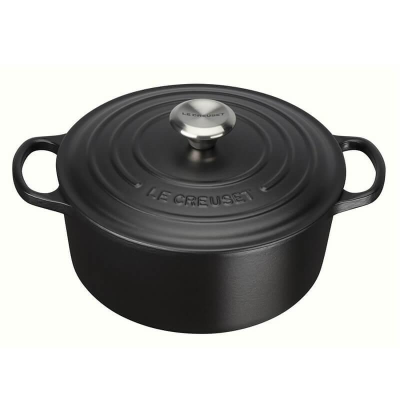 Le Creuset Støbejernsgryde 22 Cm Signature Sort