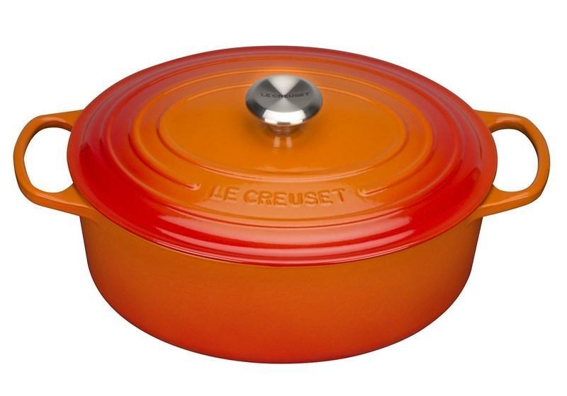 Le Creuset Oval Støbejernsgryde 27 cm - Volcanic tilbud
