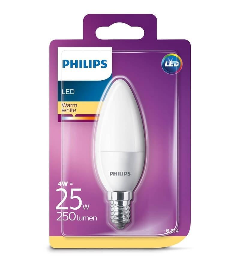Philips LED 25W E14 Kerte Mat - Energibesparende Lys