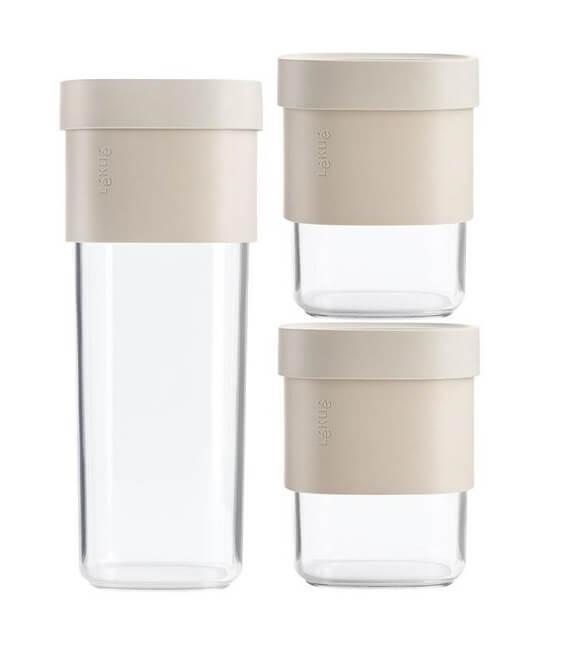 Lekuè Flip It Opbevaringsbeholder Sæt - 3 Stk!