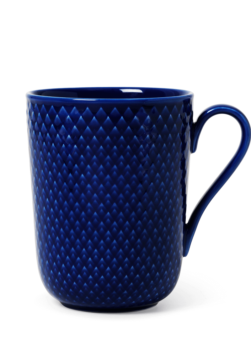Lyngby Porcelæn Rhombe Color Krus - Mørk Blå 33 Cl