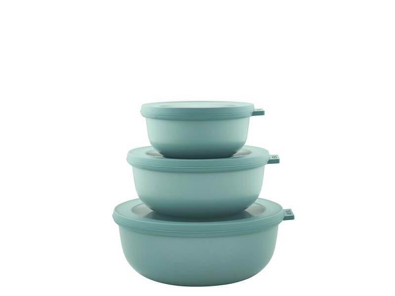 Mepal Cirqula Lav Skålesæt Sæt Af 3 Stk Nordic Green