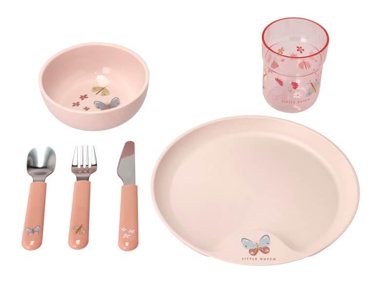 Mepal Mio Børnesæt med Blomster og Sommerfugle - 6 Dele