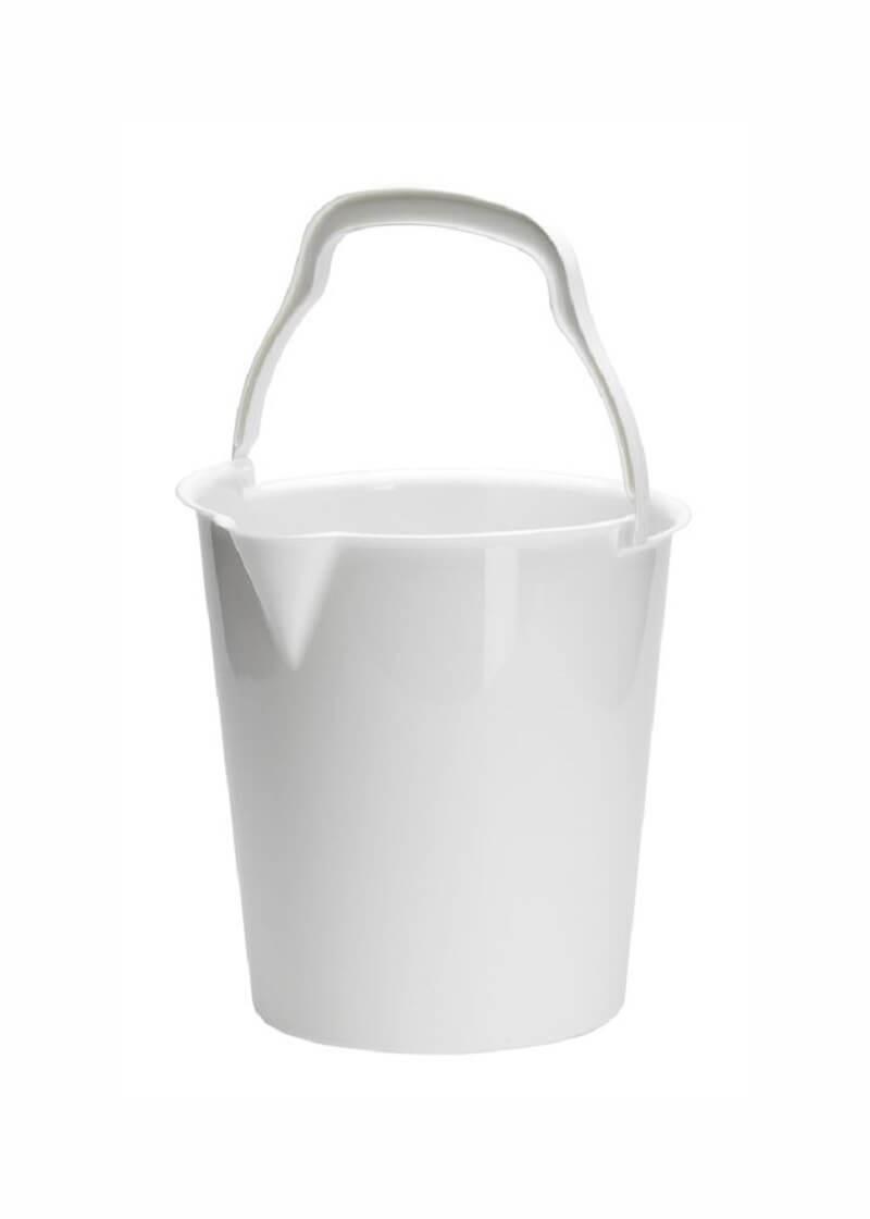 10L Hvid Spand med Tud - Uundgåelig til Rengøring
