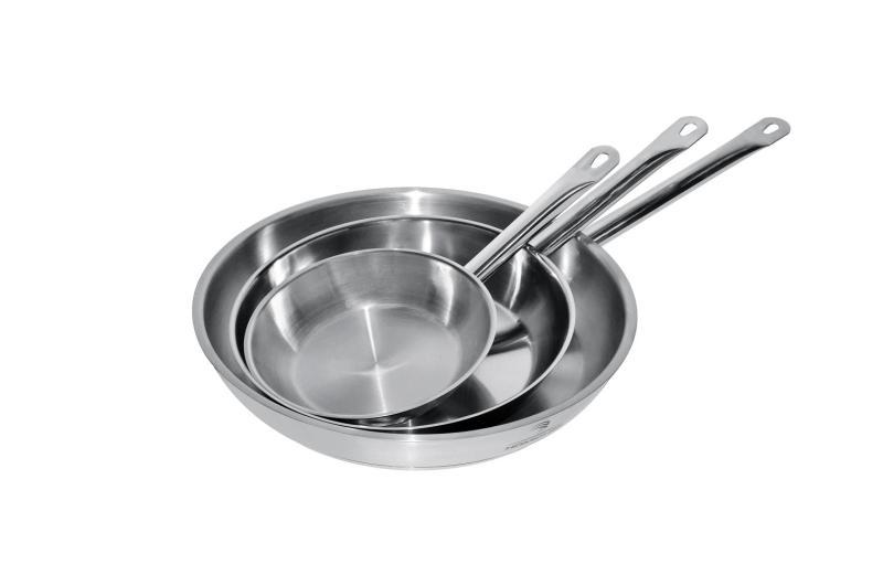 Professionel Stegepande i Rustfrit Stål - Ø24 cm