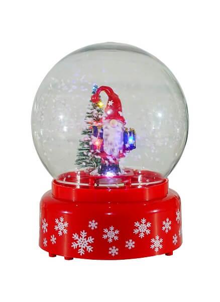 Condor Snekugle med Julemand - Juledekoration 13x18 cm