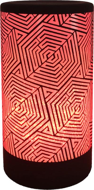 Conzept Glascylinder 8x15 Cm med Labyrint Mønster