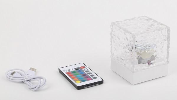 Conzept Vandfald Led Lampe Med Farveskift Og Fjernbetjening