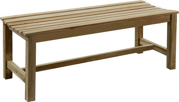 Da 39 Core Bænk Uden Ryg Teaktræ 150 Cm