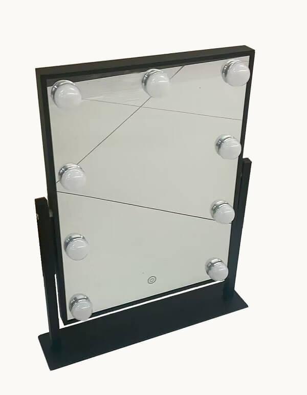 Da 39 Core Make Up Spejl Med 9 Pærer Sort