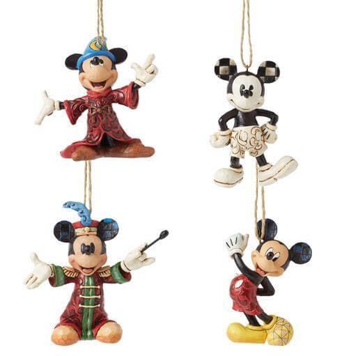 Disney Mickey Juleornamenter - 4 stk Magisk Udsmykning