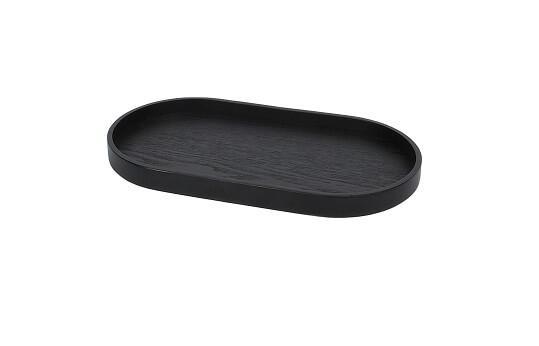 Ekta Living Medium Bakke i Sort Egetræ - Stilfuld Opbevaring