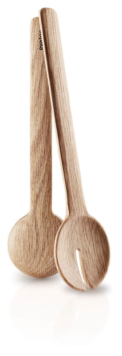 Eva Trio Salatbestik i Egetræ - Nordisk Elegance