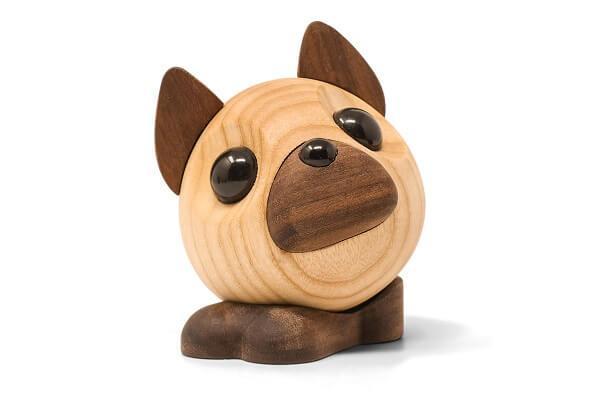 Fablewood Benny Figur - Stor Fransk Bulldog i Træ