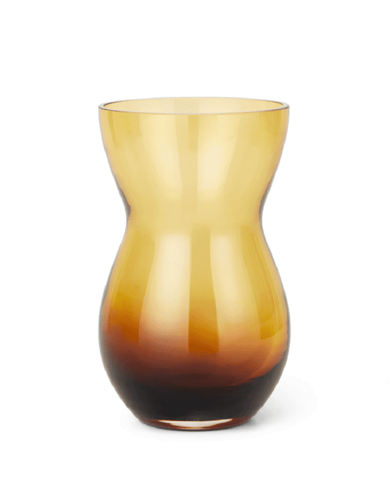 Holmegaard Calabas Duo Vase H21 i Burgundy og Amber