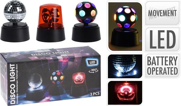 Koopman Mini Disco Lampe 3 Stk I æske