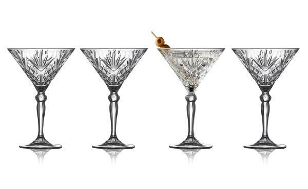 Lyngby Melodia Martiniglas - 4 Stk til Elegante Cocktails