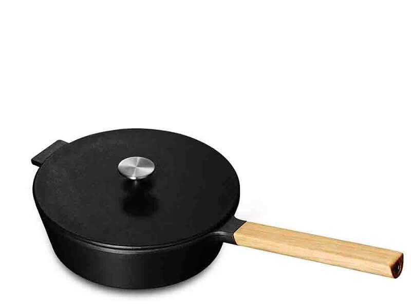 Morsø NAC Støbejerns Sauterpande Med Låg - Induktionsvenlig