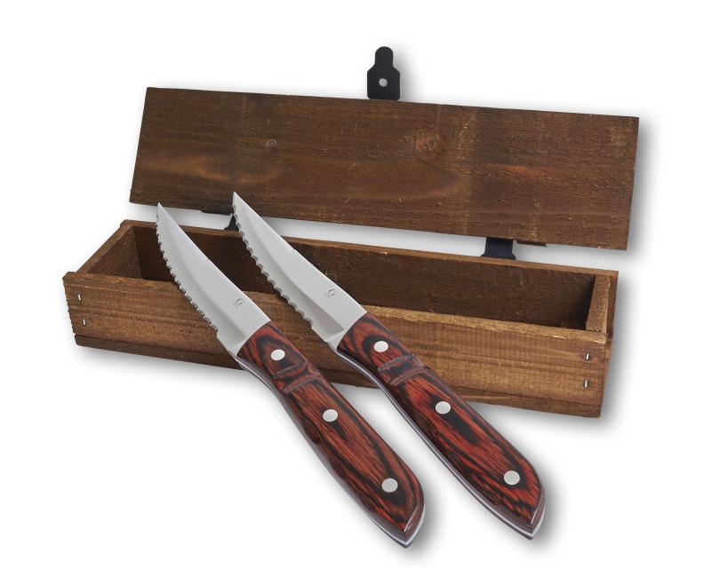 Old Farmer Classic Steakkniv Xl 2 Stk Træ Stål