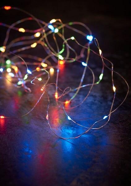 Schou Multicolor LED Lyskæde til Julebelysning