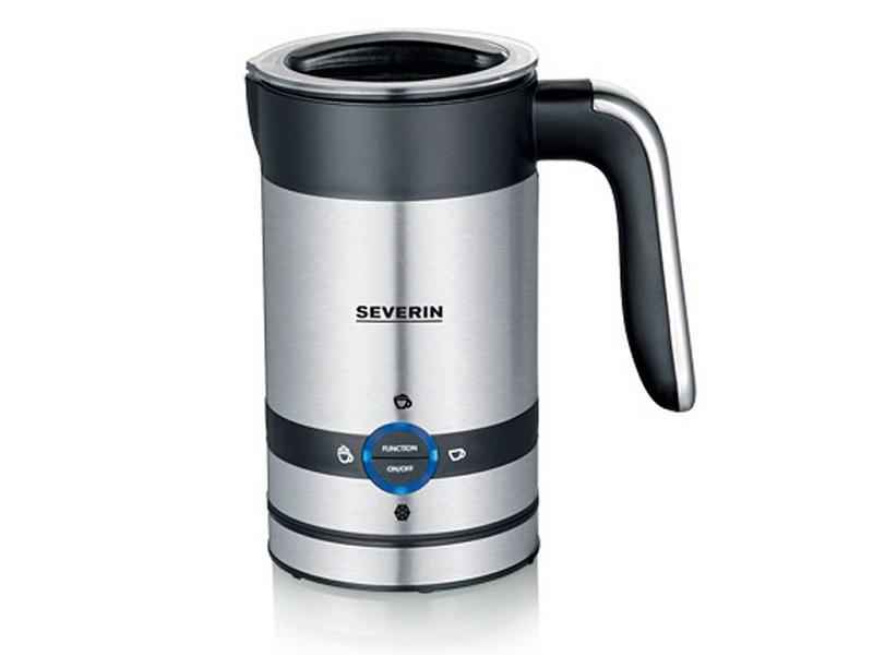 Severin Mælkeskummer i Sort Stål - 450 Watt Kvalitet