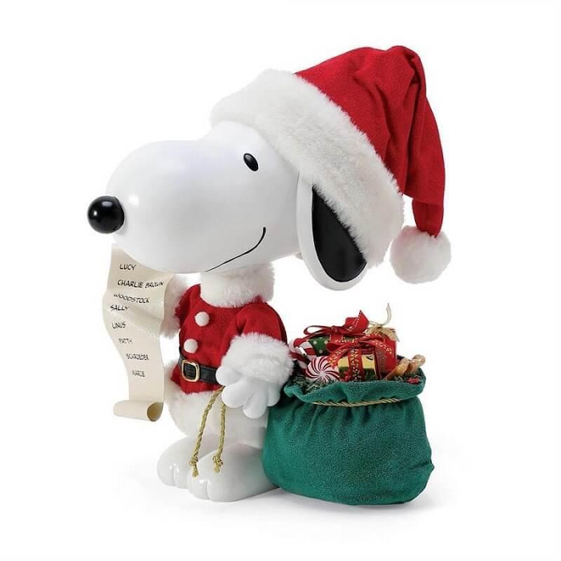 Snoopy Julemand Figur 27 cm - Spred Juleglæde!