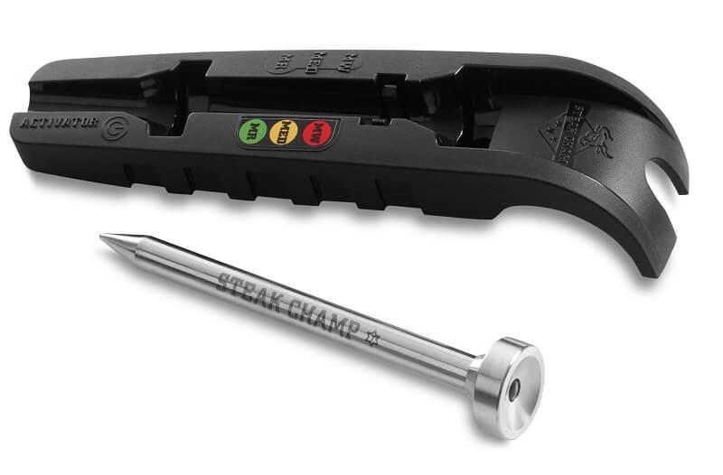 Steak Champ Thermometer med 3 Farvet LED Lys - Perfekt Bøf