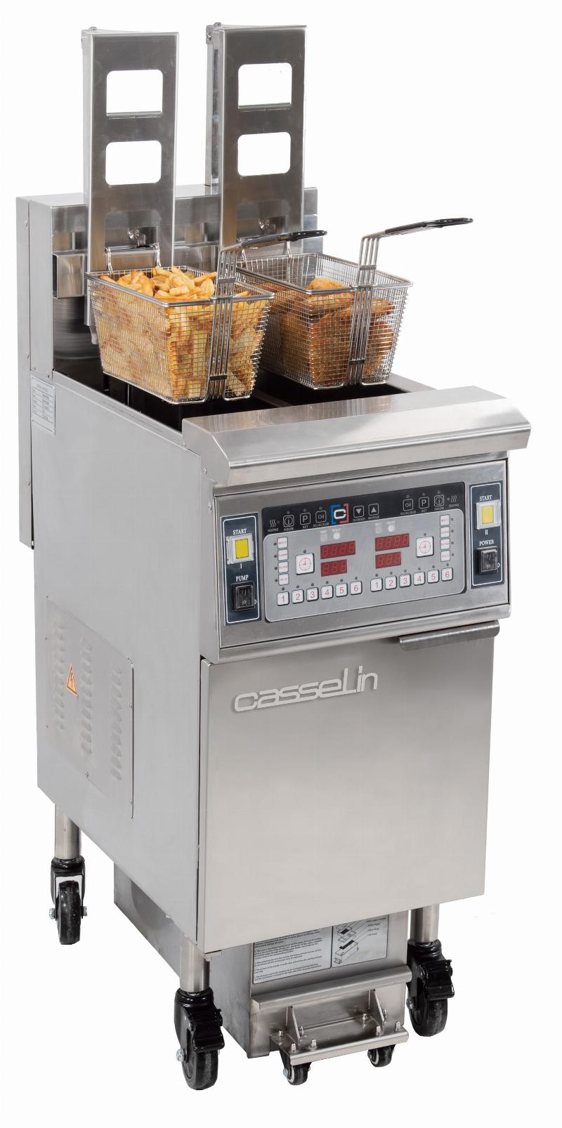Elfrituregryde Med Automatisk Løft Og Filtrering 2 X 12 Liter 17kw