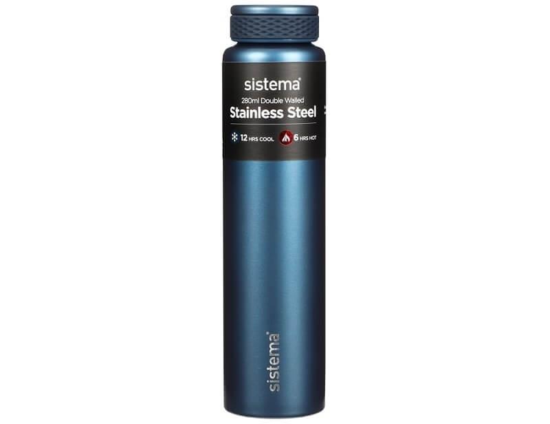 Sistema Stainless Steel Drikkeflaske 280 Ml Mørkeblå
