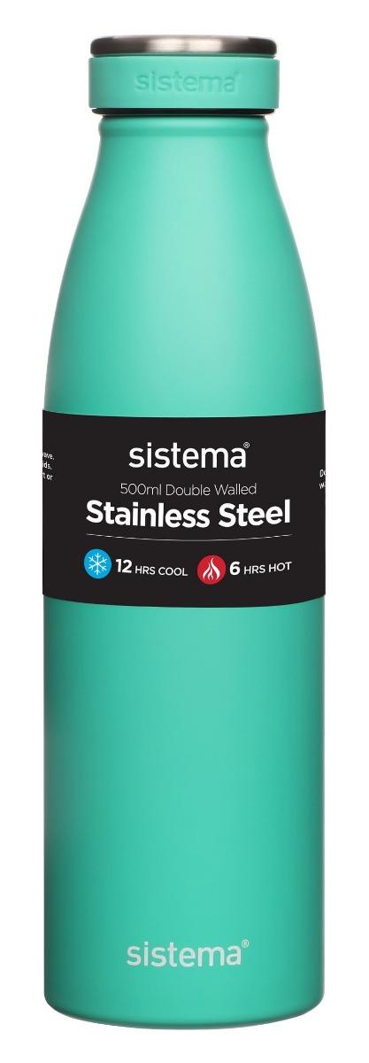 Sistema Stainless Steel Drikkeflaske 500 Ml Tyrkis