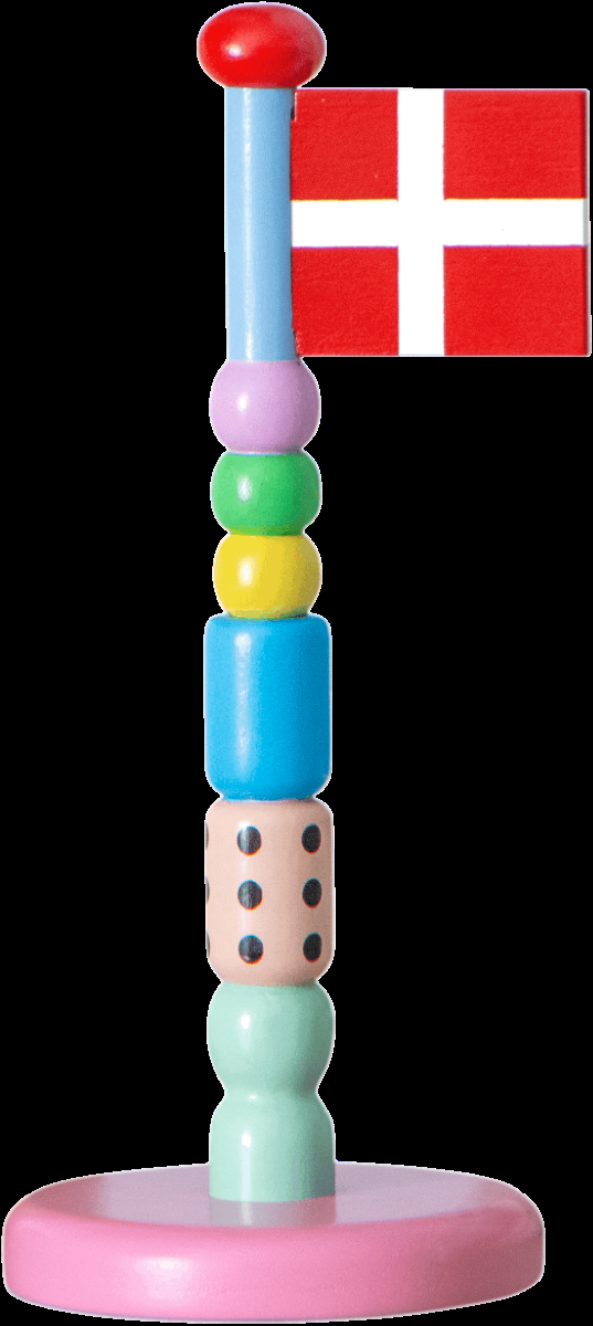 Theclayplay  Fun Træflag   H14 Cm