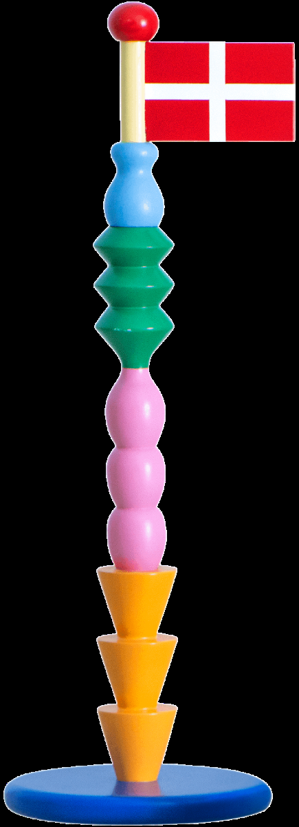 Theclayplay  Tally Træflag   H35 Cm