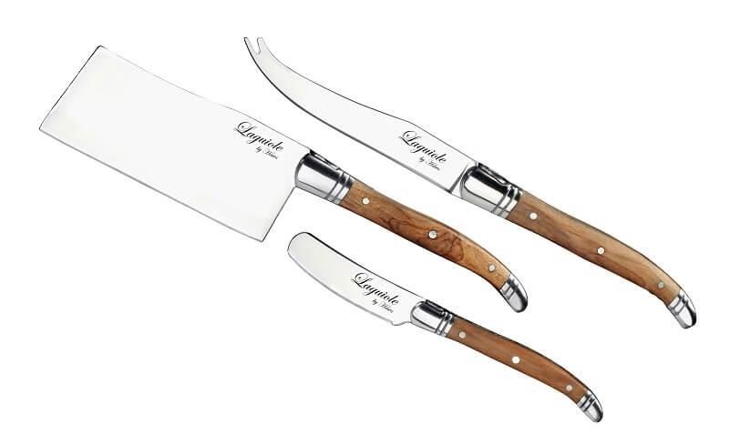 Laguiole By Haws Osteknive 3 Stk Oliventræ