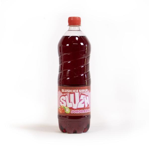 Slush Ice Sirup   Jordbær Kiwi 1l
