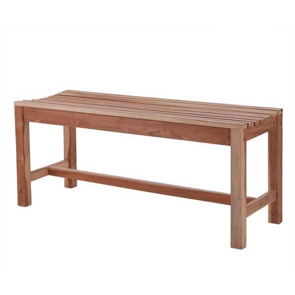 Da 39 Core Bænk Uden Ryg Teaktræ 120 Cm