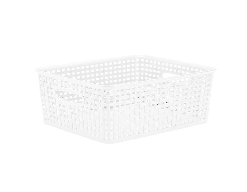 Fletkurv Plast 10l Hvid