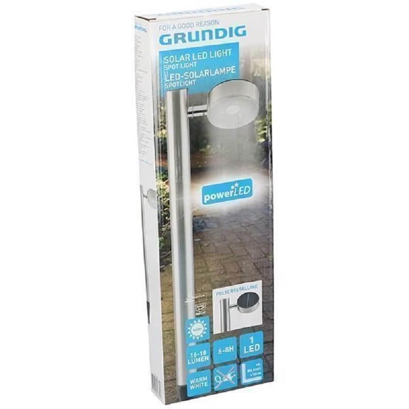 Grundig Solarlampe 8 6x65x16 Cm Stål