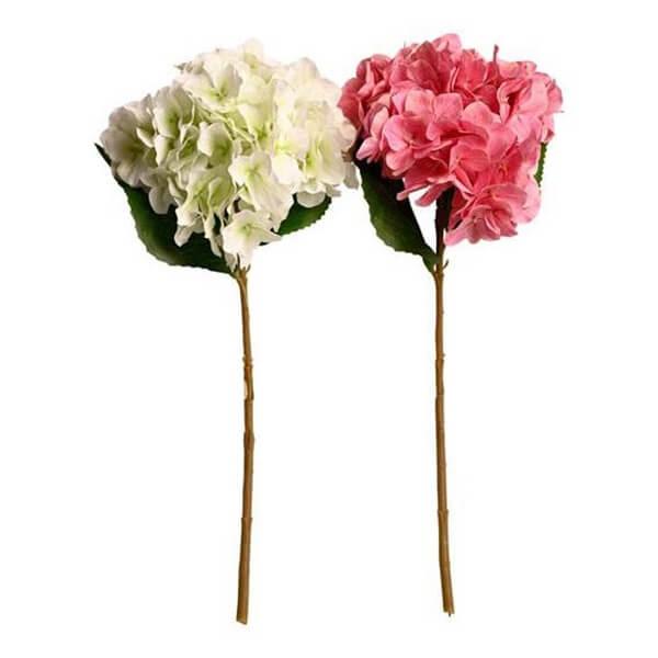 Hortensia H45xw20xd10 Cm 2 Ass  Plastik  Pink White