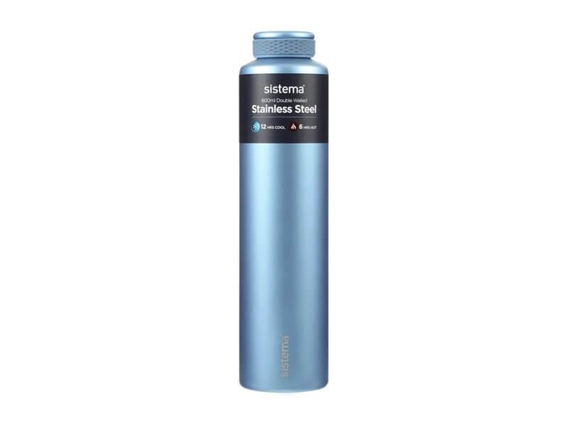 Sistema Stainless Steel Drikkeflaske 600 Ml Peace Blue  Lyseblå