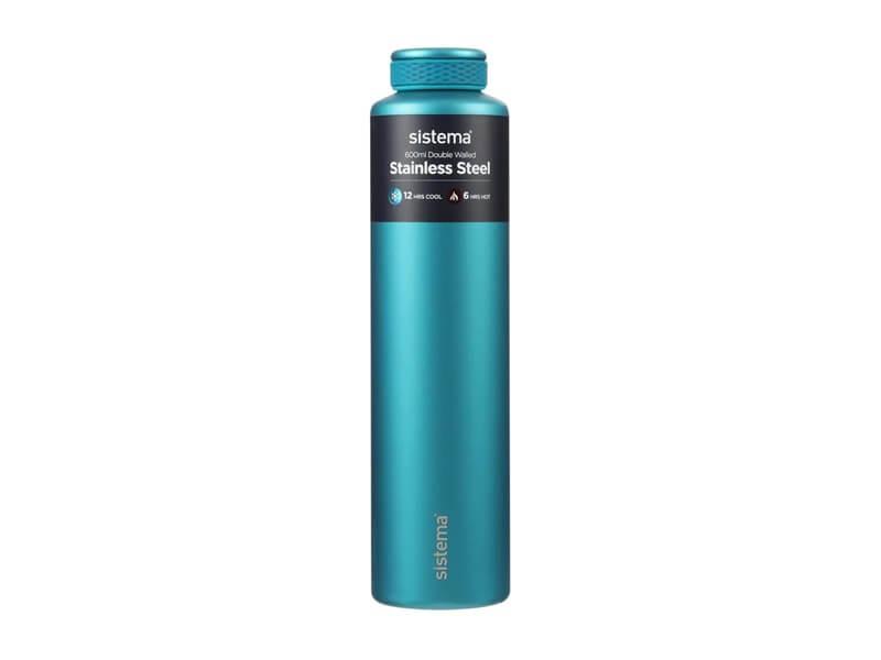 Sistema Stainless Steel Drikkeflaske 600 Ml Wild Teal  Grøn